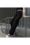 High Waist Black Wide Leg Jeans Lycra Palazzo Jeans - 2