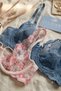 Women's Non-Padded Underwire Gathering 2-Piece Lace Bra Set - 4