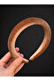 Bym403 Velvet Milk Coffee Thin Soft Women's Hair Accessory Crown - 2