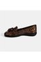 Women's Brown Desacomfort Patent Leather Casual Shoes - 3