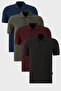 Cotton Regular Fit Buttoned Polo Neck 4 Pack t Shirt Men's t Shirt 5902127 S4