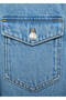 Kısa denim elbise - 6