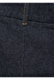 High Waisted Stitching Culotte Jeans - 5