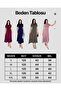 Women's Zipper Detailed Maxi Long Modal Dress - 2