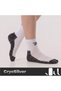 Cryo Silver + Towel Sole Short Silver Thread Socks — White