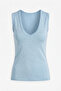V-Neck Basic Top - 6