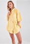 Muslin Women's Oversize Shirt |   Yellow Mks166965-01 - 5