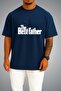 Oversize Thebest Father Chest Printed Unisex T-Shirt