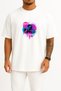 Oversized This Is My Therapy Dumbell Fitness Gym Chest Printed Unisex T-Shirt