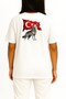 Oversize Turkish Breath Chest and Back Printed Unisex T-Shirt - 4