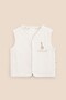 Sophie La Girafe Organic Cotton Double-Sided Ecru Baby Vest
