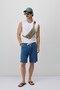 Lace-Up Loose Fit Shorts Indigo - 3