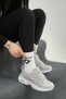 Women's Black White Sneaker Casual Sports Shoes 041-2 - 7