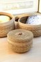 Ariana - Decorative 3-Piece Natural Handmade Multi-Purpose Basket Set with Wicker Lid - 4