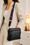 Women's Black Crossbody Shoulder Bag 034 Black
