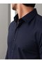 Slim Fit Flexible and Breathable Fabric Casual Classic Stylish Men's Navy Blue Shirt - 3