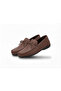 Gr0492 Genuine Soft Leather Small Large Size Bowknot Flexible Daily Brown Loafer Ballet Shoes - 7
