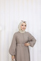 Birit Buttoned Belted Cupra Dress Anka261031 - 5