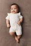 2-pack frill-trimmed cotton sleepsuits