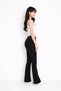 Women's Steel Mesh Corset Wide Leg Leggings - 2