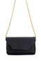 Envelope Cover Self-Chain Women's Crossbody Bag Mina Silvery Black