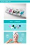 Pack of 10 Brightening Effect Moisturizing and Balancing Ceramide Transparent Cotton Mask Korea - 5