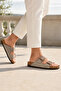 Double Buckle Unisex Slippers Cork Sole Non-Slip Daily Comfortable Summer Slippers