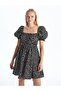 Square Neck Floral Dress (S5) - 2
