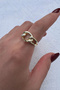 Steel Ring Polished Adjustable Women's Non-Tarnish - 2