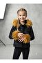 Girl's Denim Jacket with Fur Detail on Hood and Sleeves