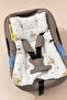 100% Cotton Muslin Stroller Cushion and Car Seat Cushion |   Beads Silicone Filled - 2