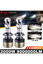 H7 6000K Cold White 2000W H7 H4 H11 LED Mini Lens Headlight H8 9005 9006 HB3 HB4 Canbus Turbo LED Pr