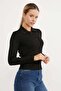 Ribbed Polo Neck Half Button Knit Sweater - 7