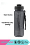 1500ml New Collection Mega Size Silicone Straw with Measurement Scale Transparent Body with Hand Strap Tritan Sports Water Bottle Bpa Free No Odor - 5