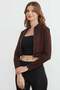 Mock Neck Zippered Diving Fabric Sports Jacket - 4