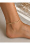 Anti-Tarnish Ball Beaded Chain Steel Anklet - 2