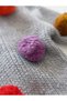 Girl's Pompom Gray Knitwear Cardigan Sleeveless Inner Badi Knitwear Pants Beret 4-Piece Set - 5