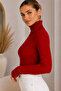 Unisex Premium Cotton Turtleneck Camisole Hooded Slimfit High Neck Sweater - 2