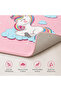 Rainbow Unicorn Kids Cushion Play Mat Rug – Soft Padded Carpet with Non-Slip Backing - 7