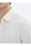 Beige Striped Regular Fit Long Woven Casual 100% Cotton Shirt - 3
