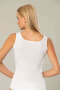 قميص Erdem White Ribbed 2105 اللون الأبيض مقاس S 402118 - 3
