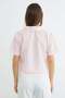 Bow-Tie Buttoned Crop Shirt - 8