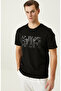 Siyah Baskılı T-Shirt - 2