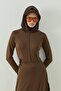 Alara Hooded Hat Bone Brown