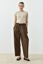 Else Poplin Trousers Brown