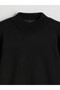Southblue Black Half Turtleneck Wool Blend Men's Knitwear Sweater - 8