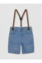 Nevavm Boys' Jean Shorts with Straps - 3