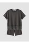 Two Mt Shop Quality Women's Pajama Set with Lace Detail and Shorts - 6