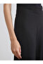 Lcw Everyday Black Textured Women's Trousers with Elastic Waist - 4