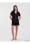 Two Mt Shop Quality Shirt Collar Women's Shorts Pajama Set
